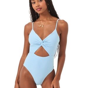 L*Space Kyslee Twist Front Cut Out One Piece Swimsuit (Medium) NWT